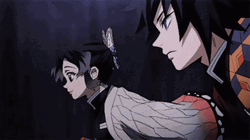 Giyu And Shinobu Running GIF