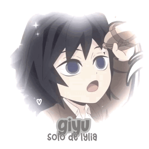 Giyu Solo De Lylia Is Written On The Bottom Of A Picture GIF