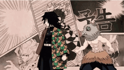 Giyuu Tomioka Inosuke Nani GIF