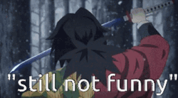 Giyuu Tomioka Still Not Funny GIF