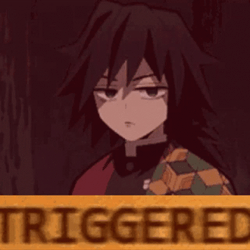 Giyuu Tomioka Triggered GIF