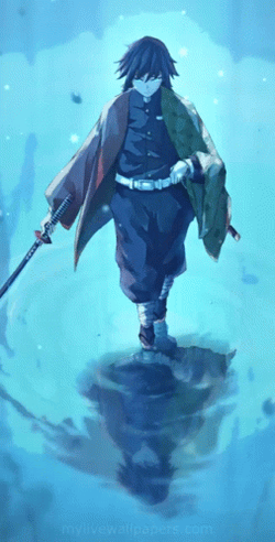 Giyuu Tomioka With Sword Snow GIF