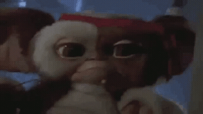 Gizmo From Gremlins Close Up Making A Face GIF