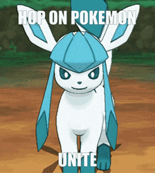 Glaceon Hop On Pokemon Unite GIF