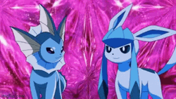 Glaceon Vaporeon Double Attack GIF
