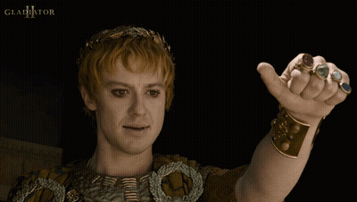 Gladiator II Poster Man With Rings GIF