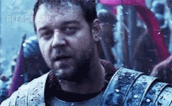 Gladiator Maximus Slow Motion Looking To Side GIF