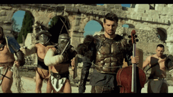 Gladiator Playing Cello Parody GIF
