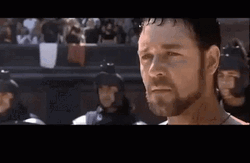 Gladiator Russel Crow Talking GIF