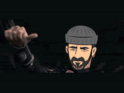 Gladiator Thumbs Up Bearded Cartoon Man GIF