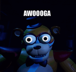 Glamrock Freddy Big Eyes GIF