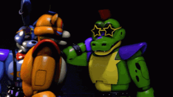 Glamrock Freddy Hugging A Friend GIF