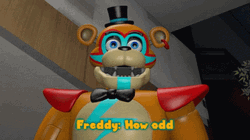 Glamrock Freddy Nodding GIF