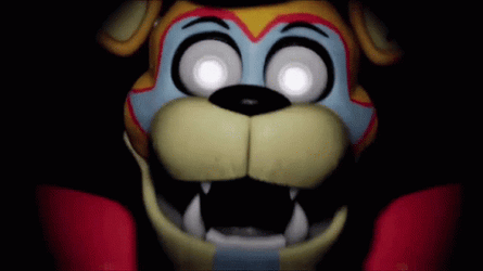 Glamrock Freddy Scared Face GIF