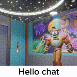 Glamrock Freddy Shows Robotic Chest GIF