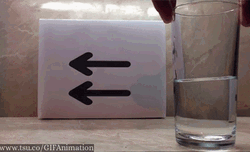 Glass Arrow Optical Illusion GIF