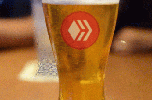 Glass Of Beer With Red Circle GIF