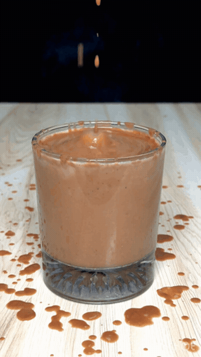 Glass Of Chocolate Sauce GIF