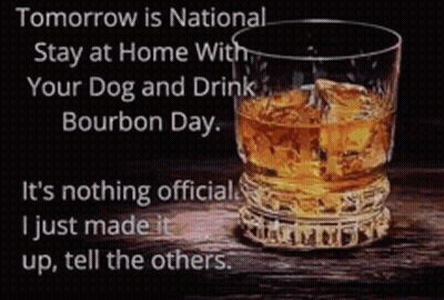 Glass Of Whiskey On Wooden Table GIF