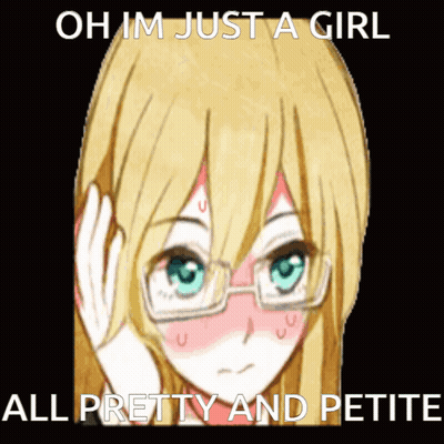 Glasses Girl Oh Im Just A Girl Pretty Petite GIF