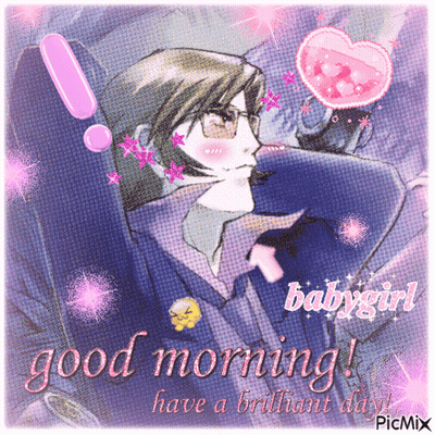 Glasses Man Says Good Morning Babygirl GIF