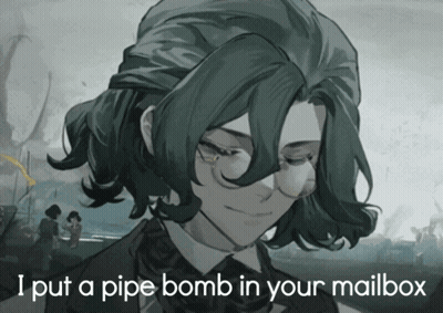 Glasses Man Says Pipe Bomb In Your Mailbox GIF