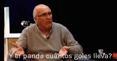 Glasses Man Says Y Er Panda Cuantos Goles Leva GIF