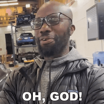 Glasses Woman Beside Wrestling Belt Saying Oh God GIF