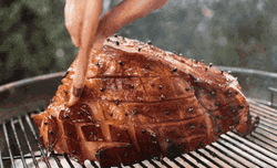 Glazed BBQ Ham GIF