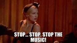 Glee Cassandra July Stop Music GIF