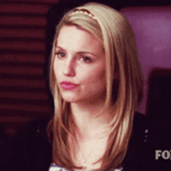 Glee Quinn Fabray Rolls Eyes GIF