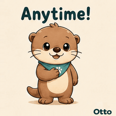 Gleespace Otto The Otter Anytime GIF