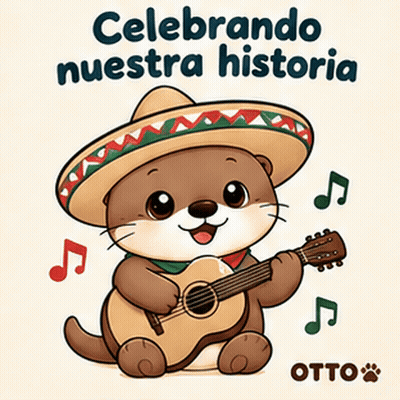 Gleespace Otto The Otter Celebrando Nuestra Historia GIF
