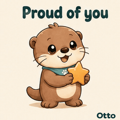 Gleespace Otto The Otter Proud Of You GIF