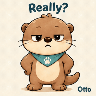 Gleespace Otto The Otter Really GIF