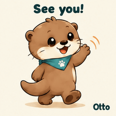 Gleespace Otto The Otter See You GIF