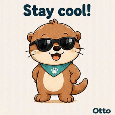 Gleespace Otto The Otter Stay Cool GIF
