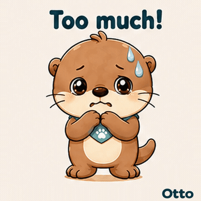 Gleespace Otto The Otter Too Much GIF