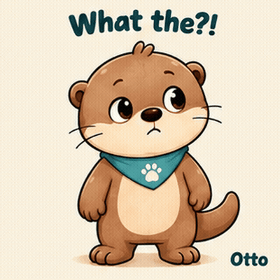 Gleespace Otto The Otter What The GIF