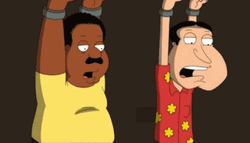 Glenn Quagmire And Cleveland Brown GIF