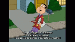 Glenn Quagmire Faints GIF