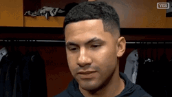 Gleyber Being Very Nice In An Interview GIF