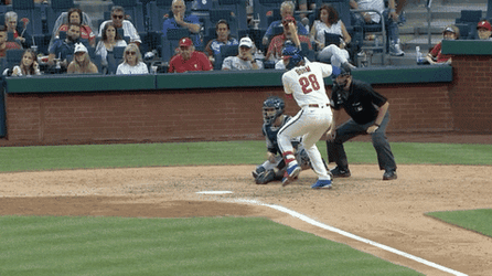 Gleyber Giving A Forceful Strike GIF