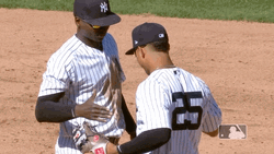 Gleyber Hand Shake For Good Luck GIF