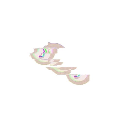 Glitch Effect Painting Sticker