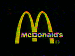 Glitch Fast Food McDonalds Animated Logo GIF