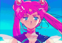 Glitch Sailor Moonpretty Sailor Moon With Pink Hair Glitching.
