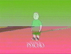 Glitched VHR Bobby Hill  GIF