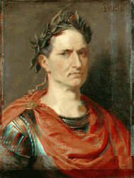 Glitching Caesar Portrait GIF