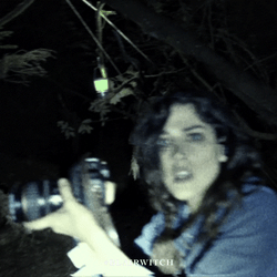 Glitching Camera Recorder Woman Looking For Wendigo GIF